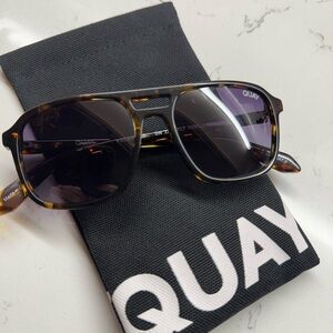 Quay On The Fly Tortoise Aviator Sunglasses